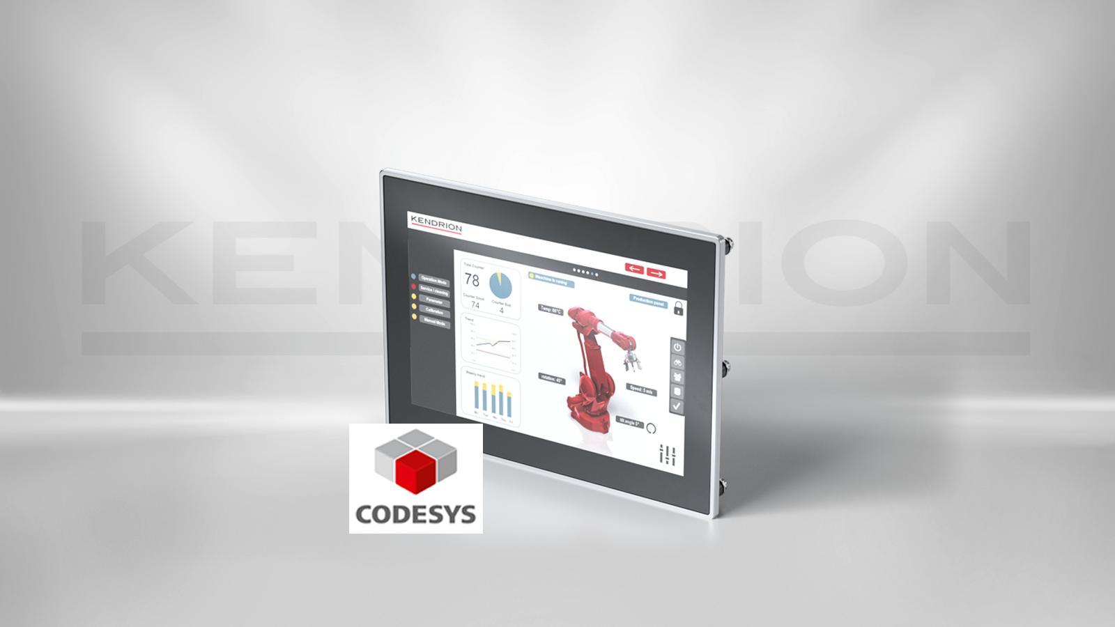 Kuhnke Vico MT 1527 CODESYS HMI PLC WV 15.6" 1366x768